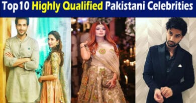 qualified Pakistani celebrities