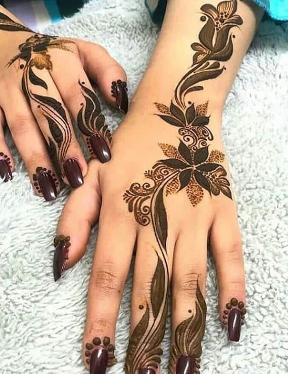 Latest Finger Mehndi Design 2022 Easy New Style | Showbiz Hut