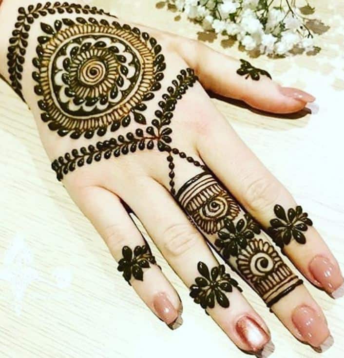 Eid Tikki Mehndi Designs for Hands, Latest & New | Showbiz Hut