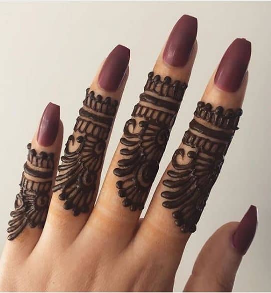 Latest Finger Mehndi Design, Simple & Easy New Style | Showbiz Hut