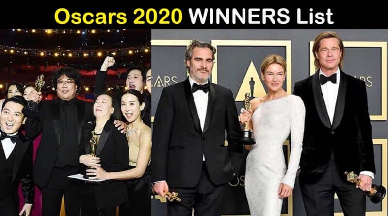 oscars 2020 winners