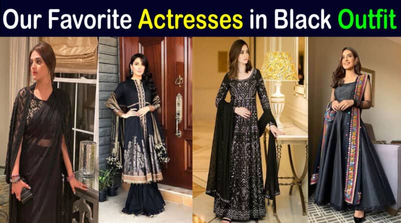 pakistani actresses in black