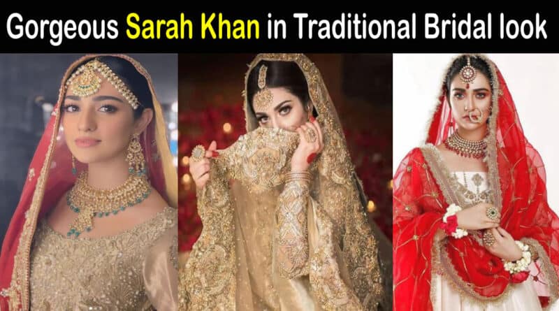 sarah khan bridal pics