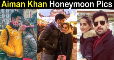 Aiman Khan honeymoon pics