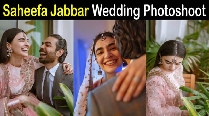 Saheefa jabbar wedding photoshoot