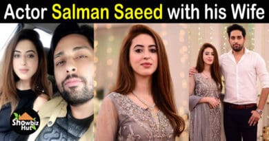 Actor Salman Saeed Wife