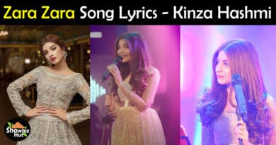 Zara Zara Kinza Hashmi lyrics