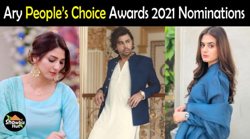 Ary People's Choice Awards 2021 Nominations