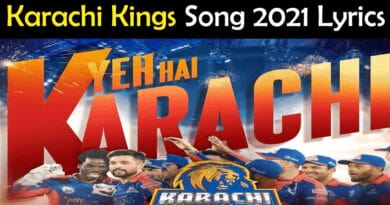 Karachi Kings Song 2021 Lyrics