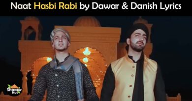 hasbi rabi dawar danish naat lyrics