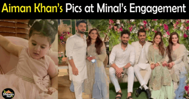 Aiman Khan at Minal Khan Engagement