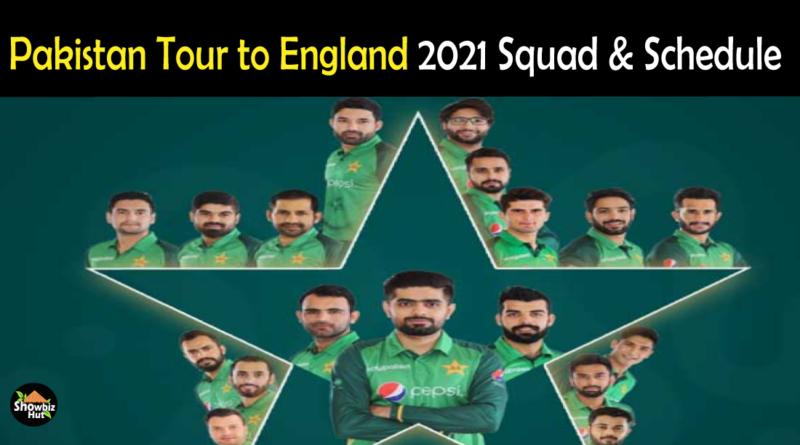 Pakistan vs England 2021 Squad