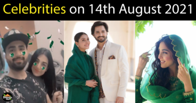 Pakistani Celebrities on 14 August 2021