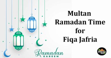 multan ramadan sehri iftar time fiqa jafria shia