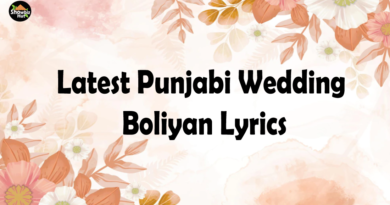Punjabi Wedding Boliyan Lyrics