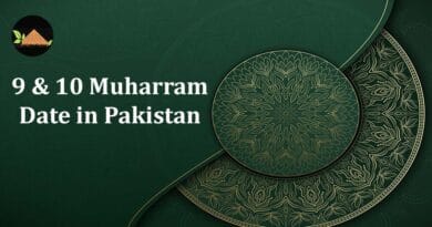 9 and 10 muharram 2023 date in pakistan