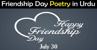 friendship day poetry in urdu