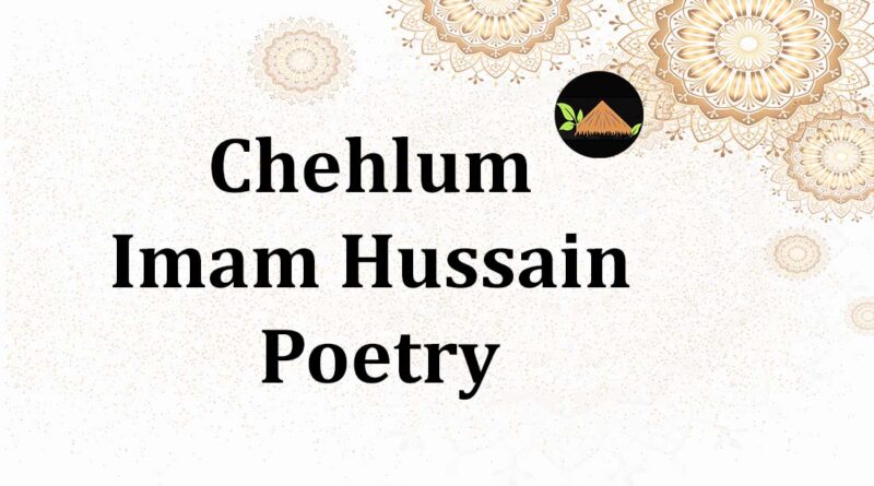 chehlum imam hussain poetry in urdu arbaeen shayari
