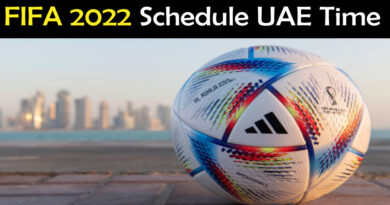 FIFA World Cup 2022 Schedule UAE Time