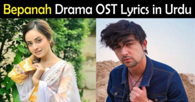 Pakistani Drama Bepanah OST Lyrics