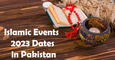 Islamic Events 2023 Dates in Pakistan
