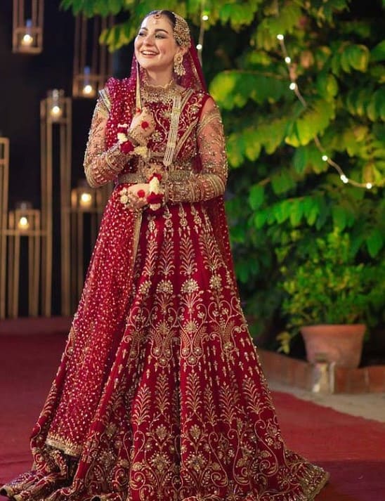 hania amir bridal dress in mujhe pyar hua tha