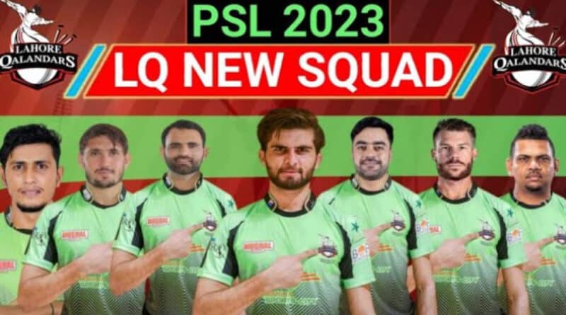 Lahore Qalandars Squad 2023