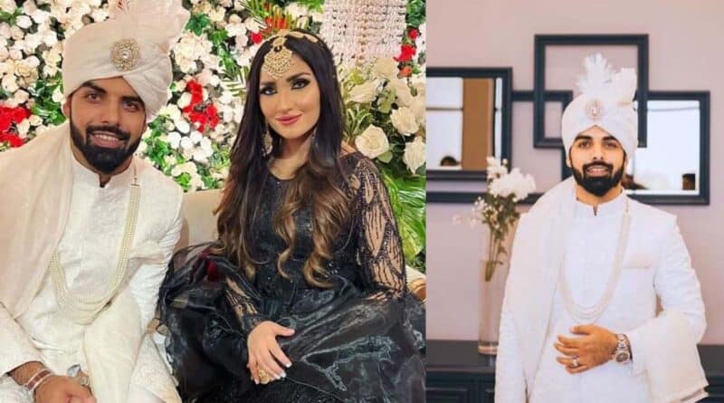 shadab khan wedding pics with wife