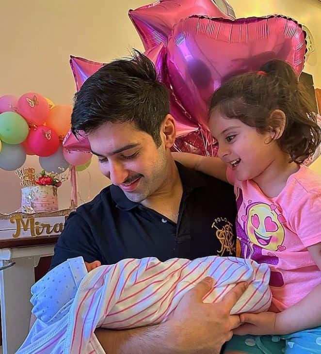 aiman khan new baby girl name photos